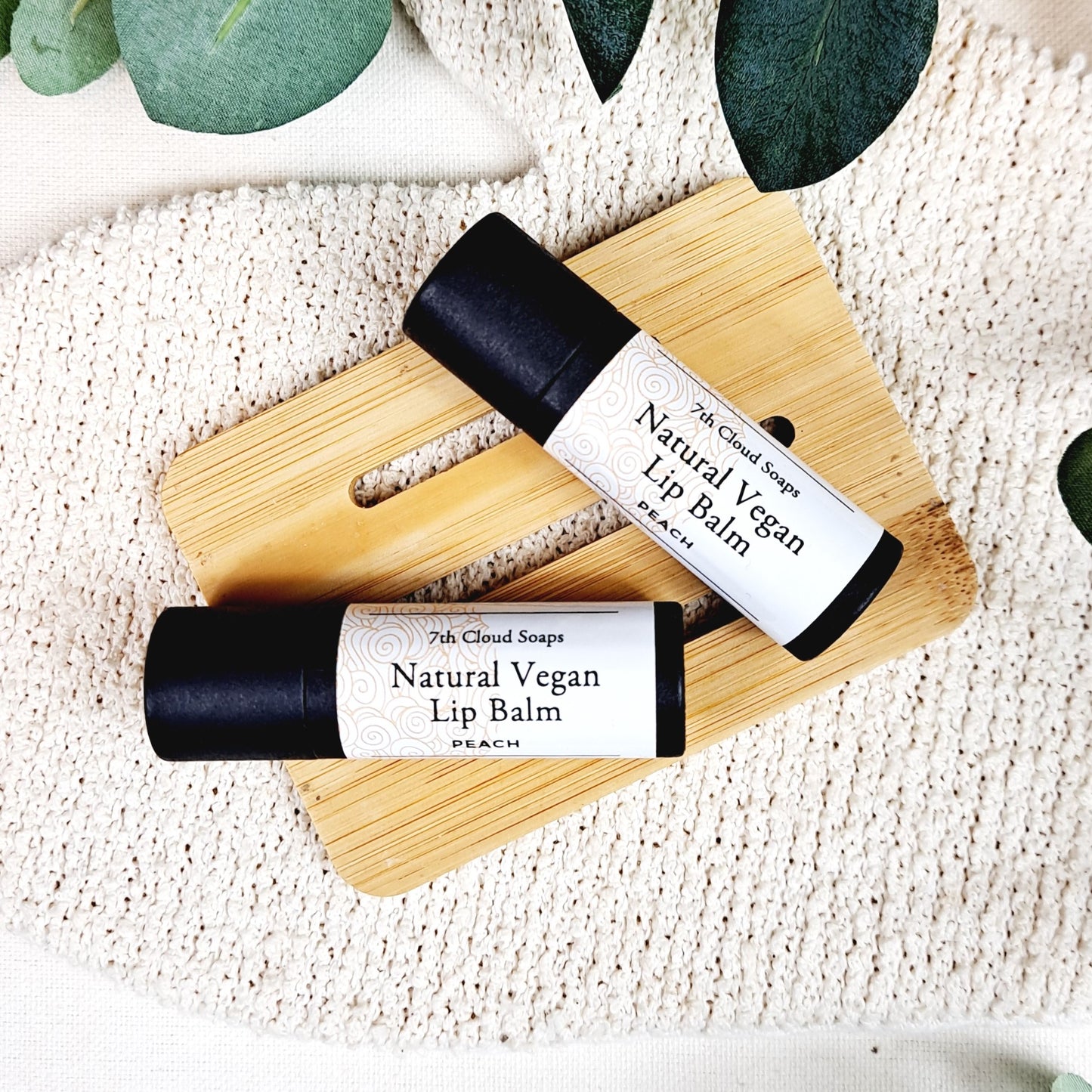 Natural Vegan Lip Balm - Peach