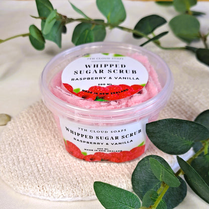 Whipped Sugar Scrub - Raspberry & Vanilla.