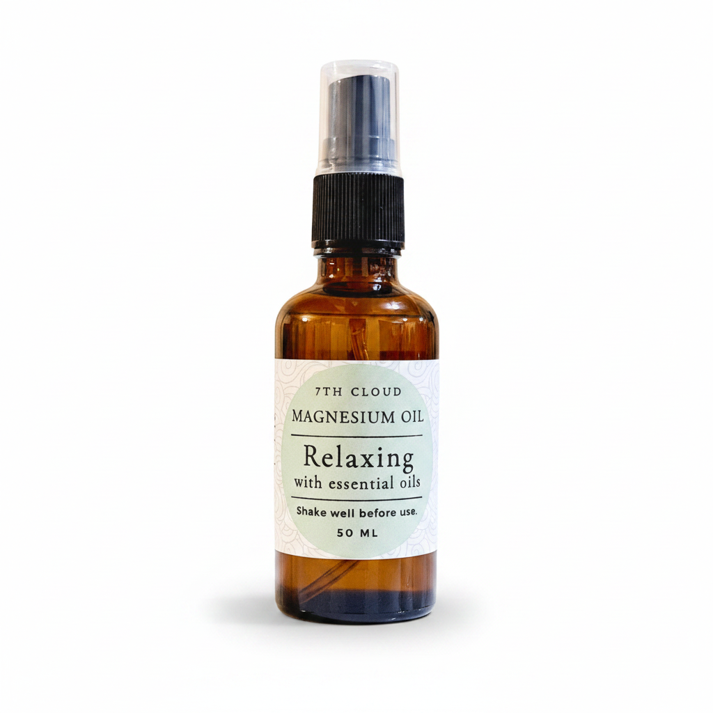 Relaxing Magnesium Oil Spray with essential oils. Handmade in New Zealand