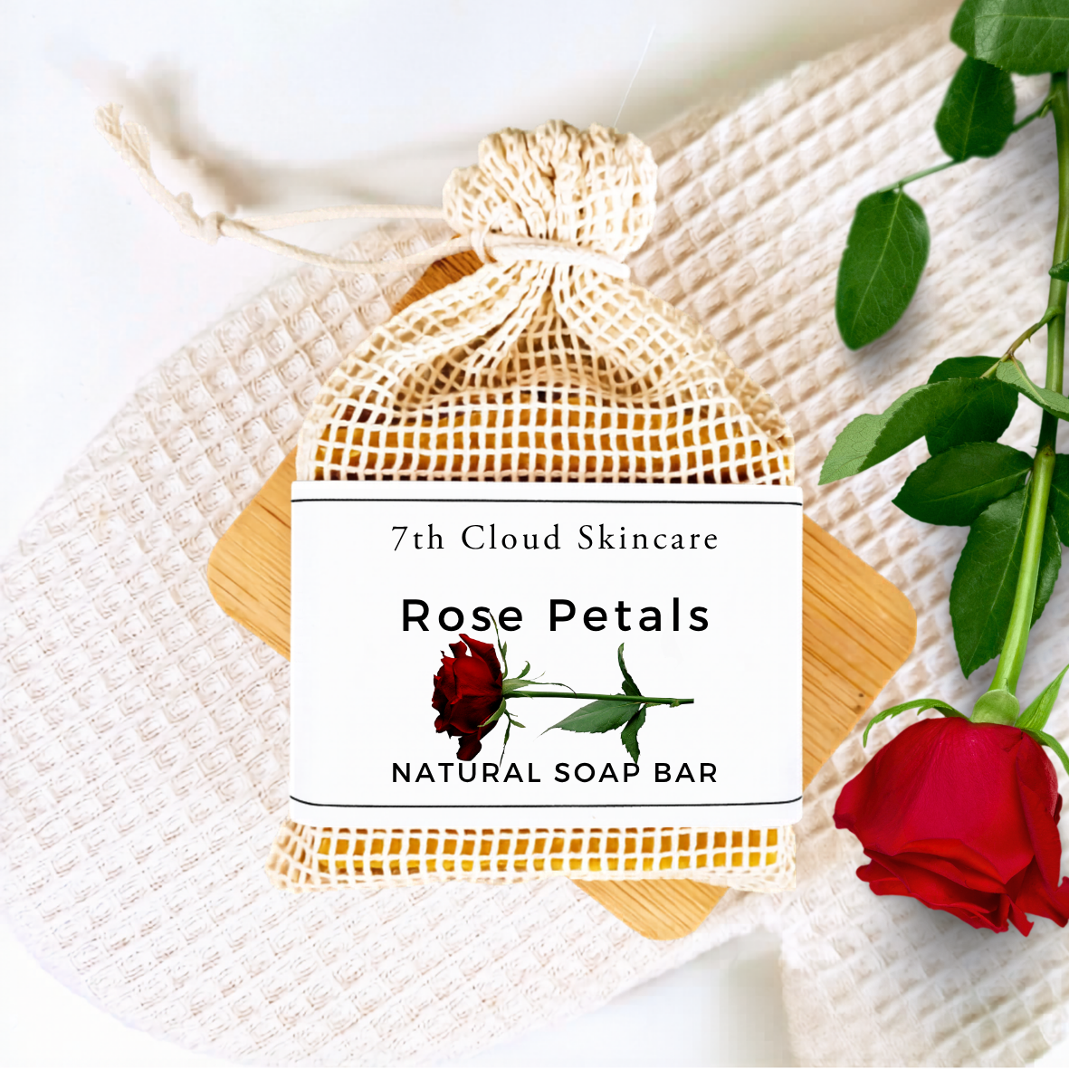 Natural-Rose Petals soap. handmade in New Zealand