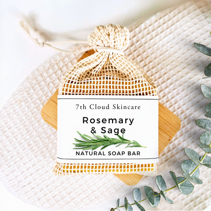 Rosemary Sage natural heral soap bar handmade in New Zealand