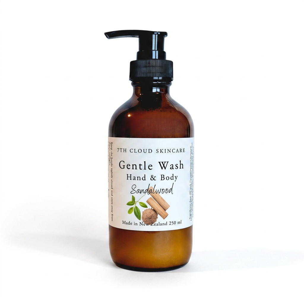 Sandalwood Gentle Wash handmade in New Zealand