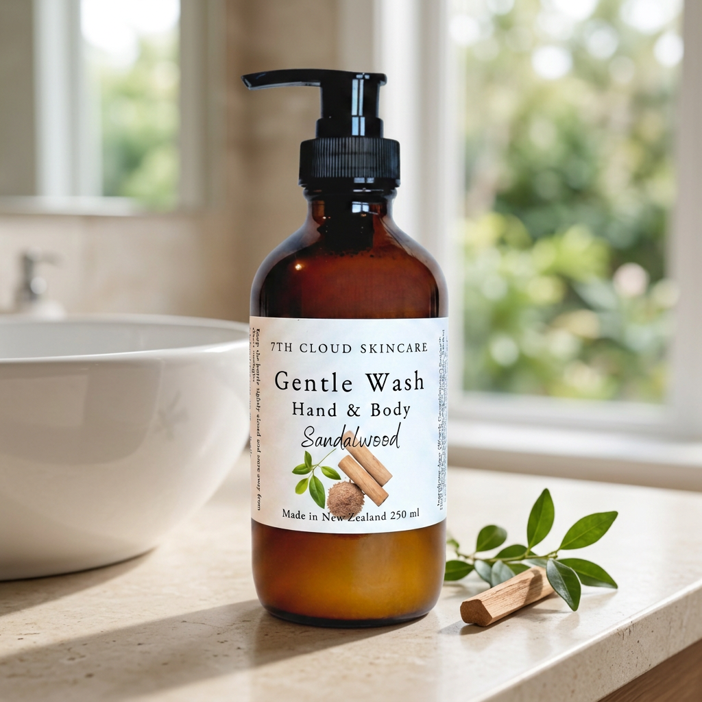 Sandalwood Gentle Wash handmade in New Zealand