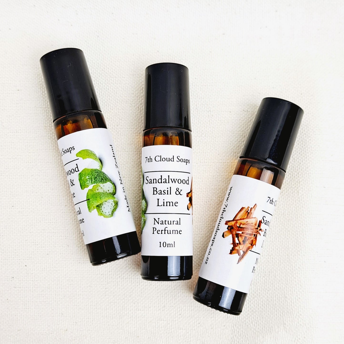 Sandalwood, Basil & Lime - Natural Perfume