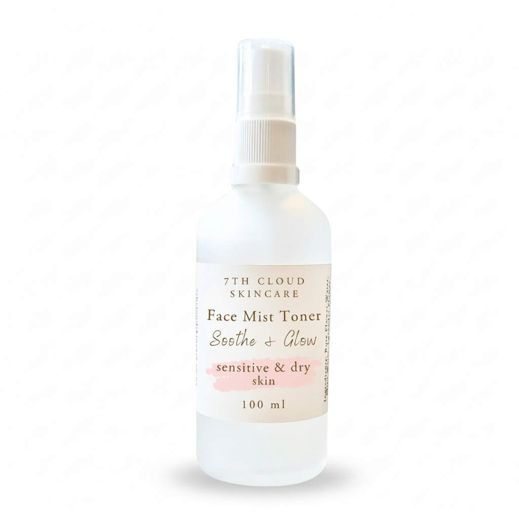 Soothe & Glow Face Mist for sensitive and dry skin. handmade in New Zealand