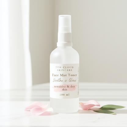 Soothe & Glow Face Mist for sensitive and dry skin. handmade in New Zealand