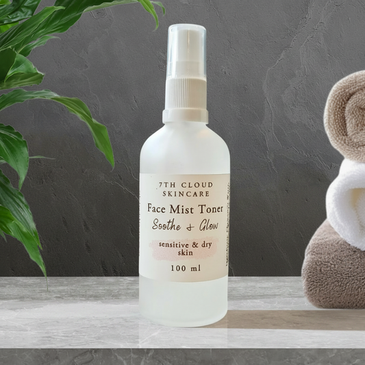 Soothe & Glow Face Mist Toner for sensitive and dry skin. New Zealand
