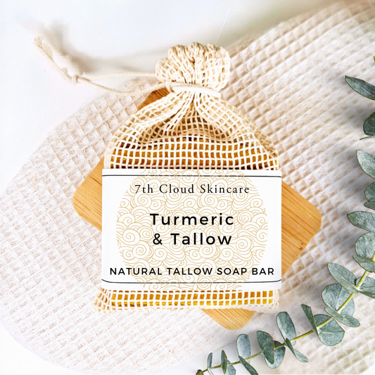 Natural Turmeric Tallow soap bar Handmade in New Zealand