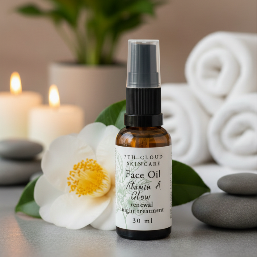 Face Oil with Vitamin A and Camellia. Handmade in New Zealand