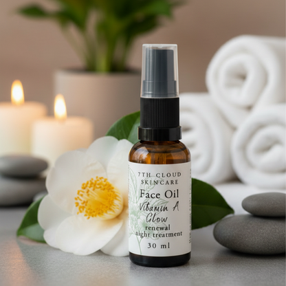 Face Oil with Vitamin A and Camellia. Handmade in New Zealand