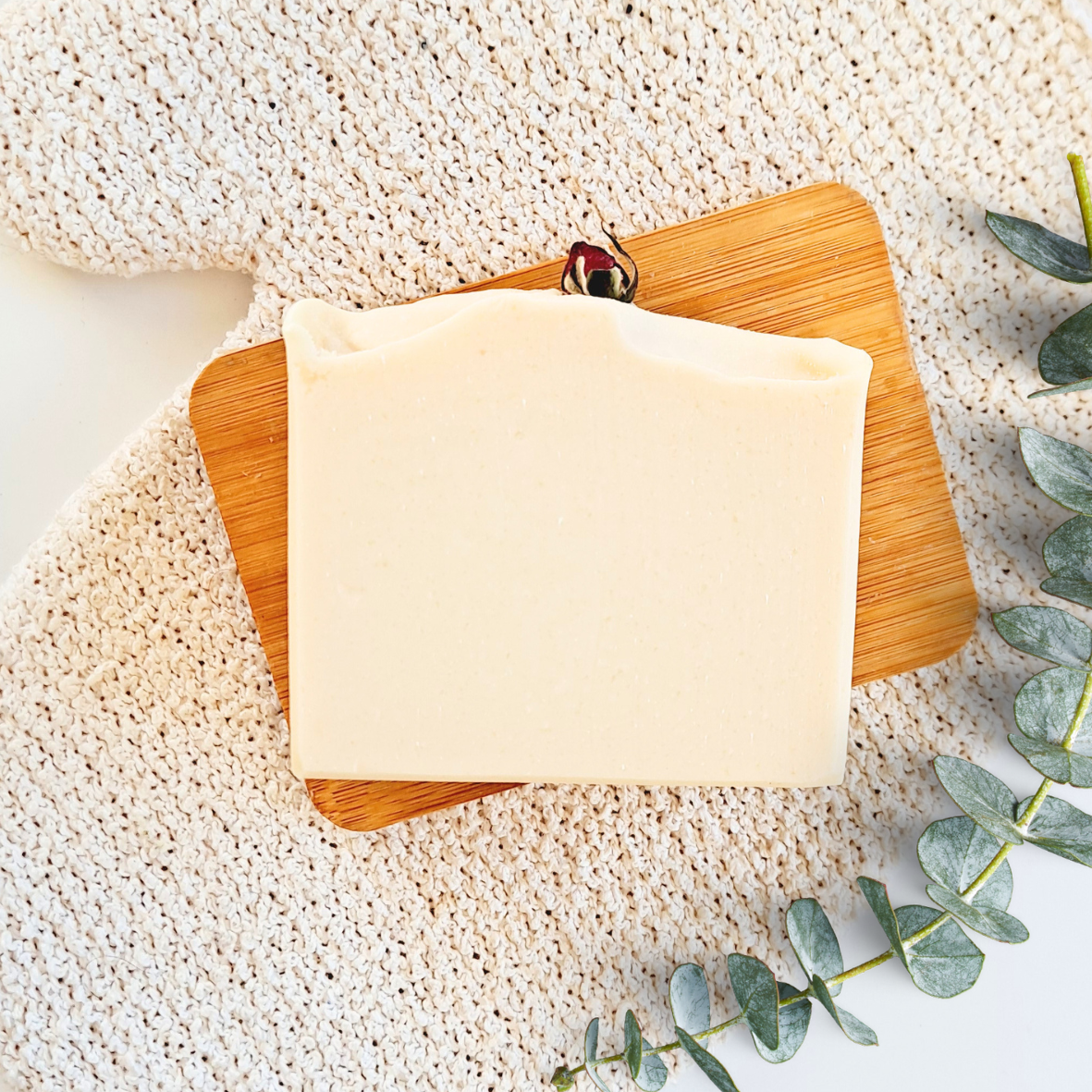 White Lily & Rose soap bar. Handmade in New Zealand
