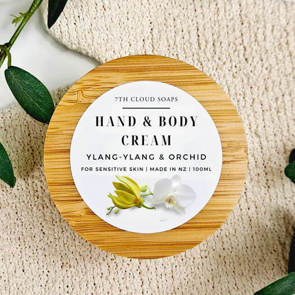 Ylang-Ylang and Orchid natural hand and body cream made in New Zealand