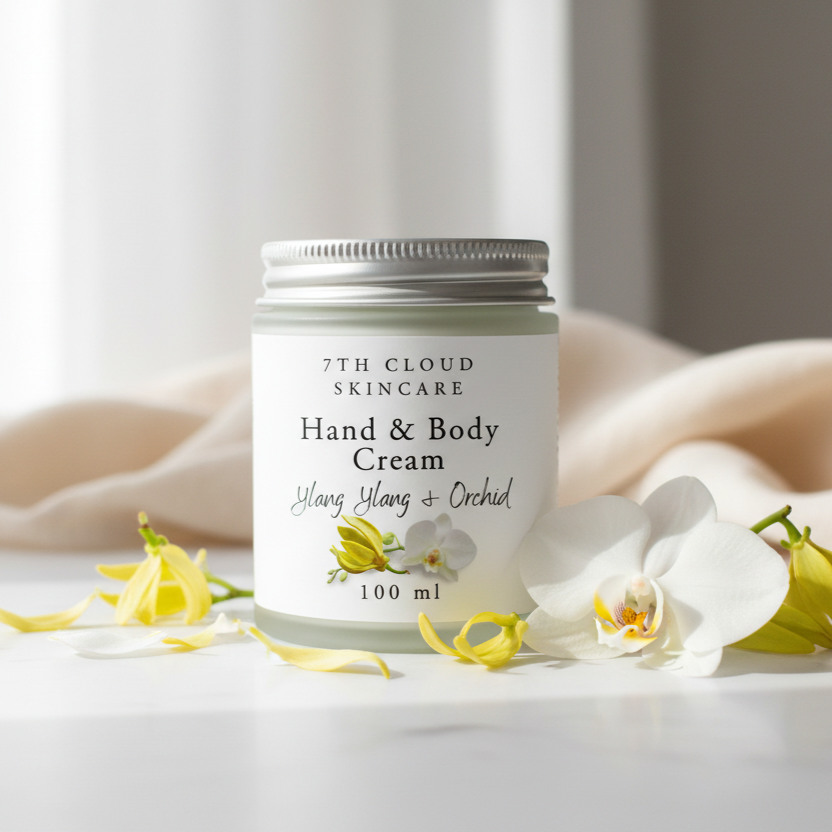 Ylang-Ylang and Orchid hand and body cream, handmade in New Zealand
